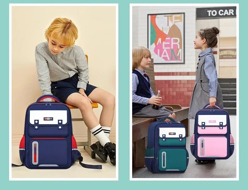 Childrens Schoolbag Fashion New Boys Girls Student Primary School Schoolbag Kids Waterproof Childrens Shoulder Bag Schoolbag