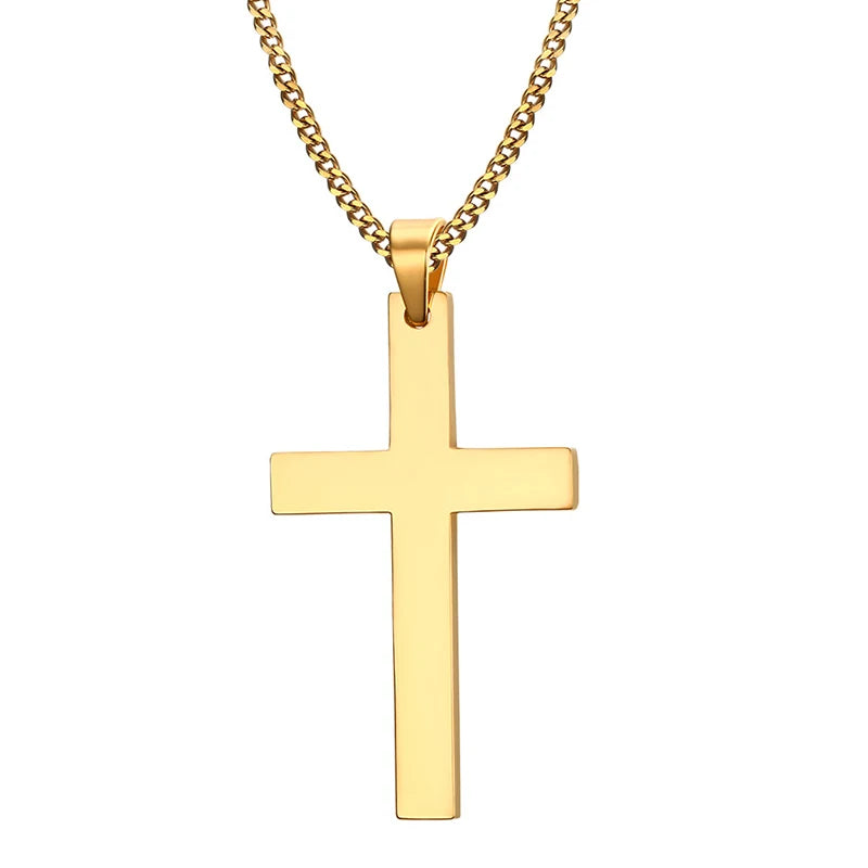Mens Jewellery New Vintage Rectangle Pendant Necklace Men Width 3mm Stainless Steel Handmade Chain Necklace for Men Jewelry Gift