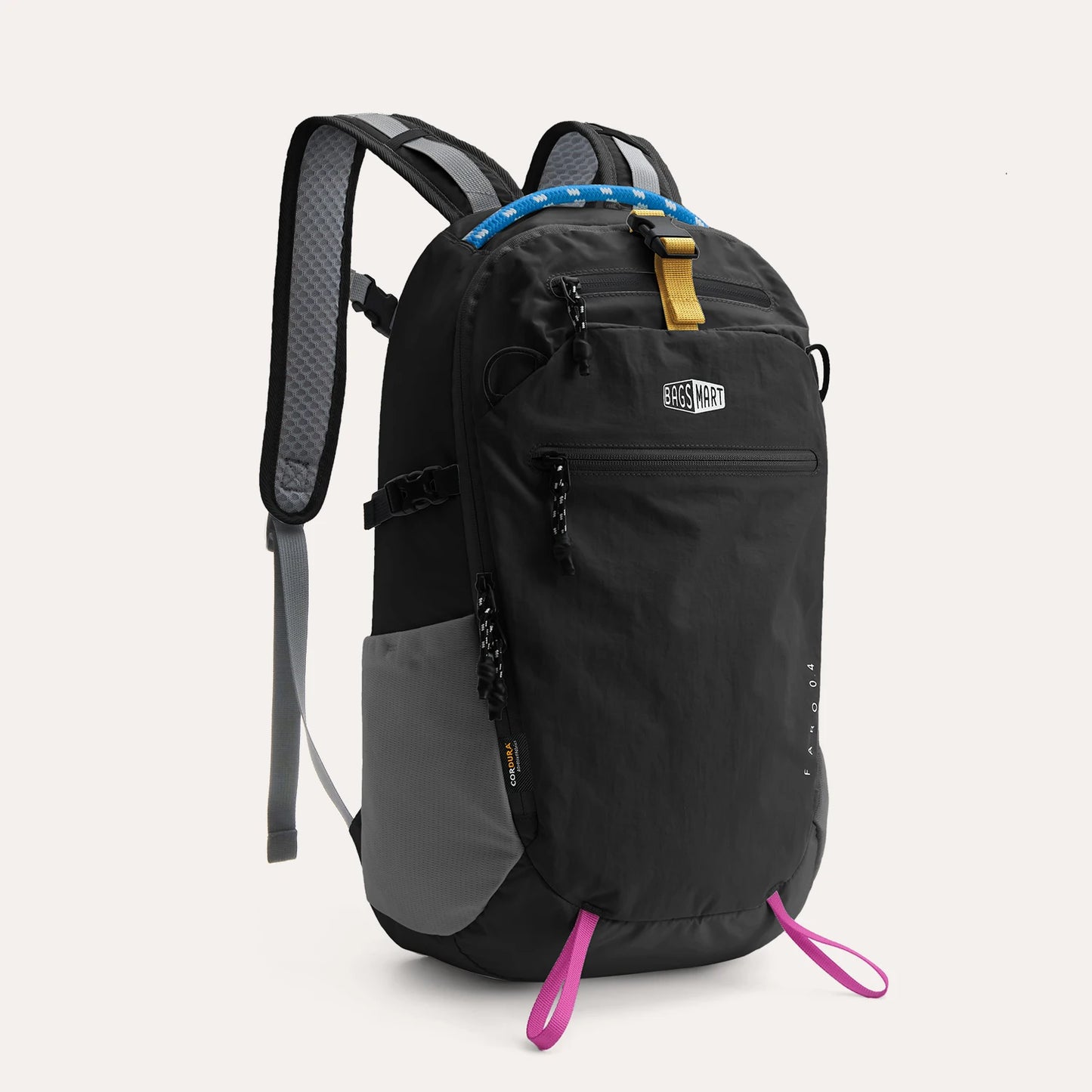 BAGSMART School Backpack for Women Nylon Waterproof School Bags Fits 14 Inch Laptop Lightweight Durable Travel Commute Hiking
