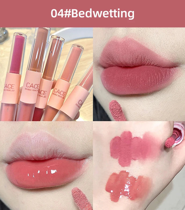 6 Colors Sexy Red Liquid Lipstick Moisturizing Lip Glaze Tint Long Lasting Matte Lip Mud Waterproof Velvet Lipstick Lips Makeup