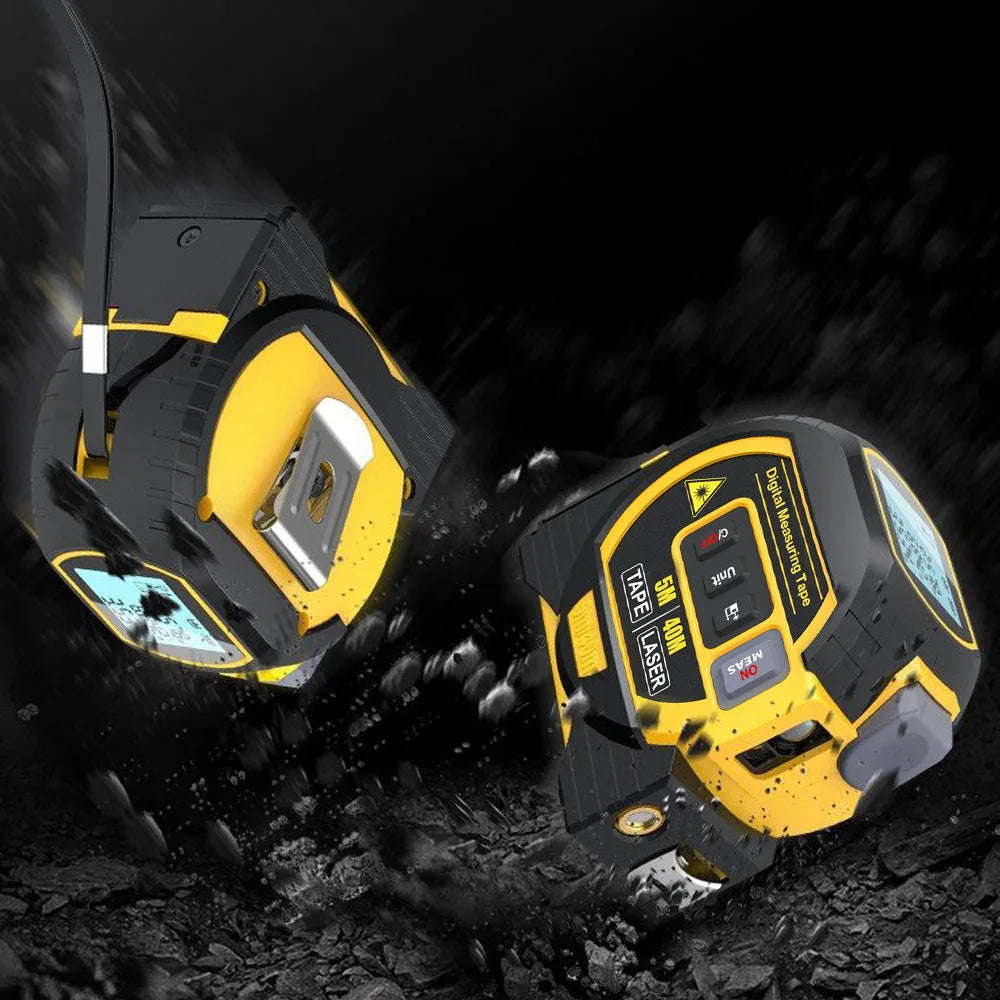 3 In 1  Laser Tape Measure Laser Distance Measuring Rangefinder Infrared High-precision Digital Electronic Ruler Measuring Level