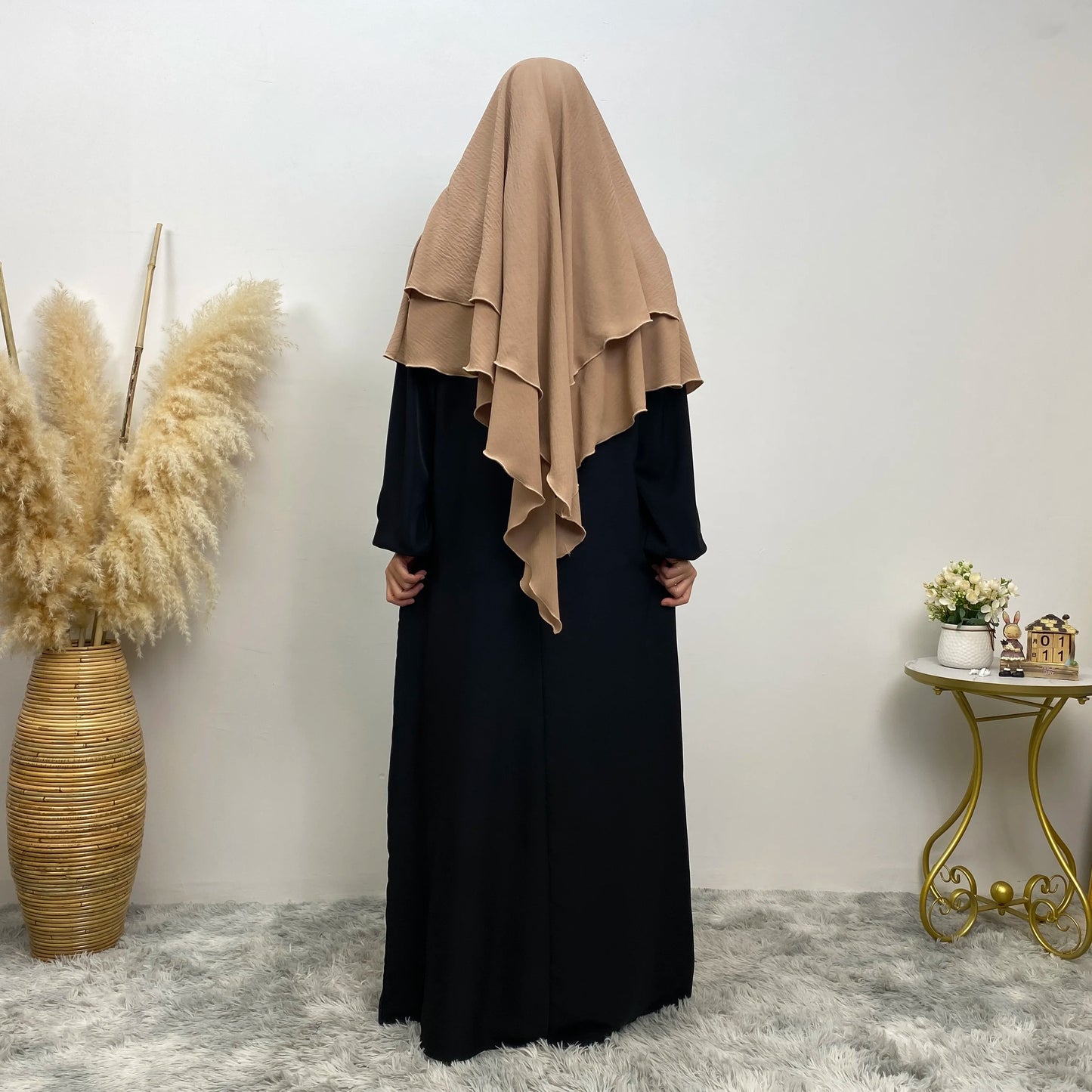 Islamic Clothing Women Muslim Plain Long Khimar Hijab Scarf Headcover Eid Prayer Garment Headdress Dubai Saudi Turkey Indonesia