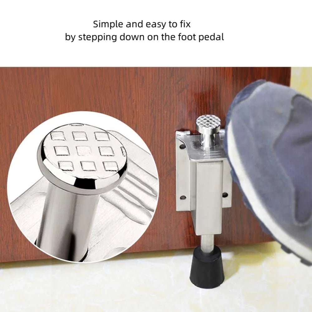 Home Foot Pedal Door Stopper Door Top Stopper Durability Easy Use Foot-operated Design Garage Door Positioning