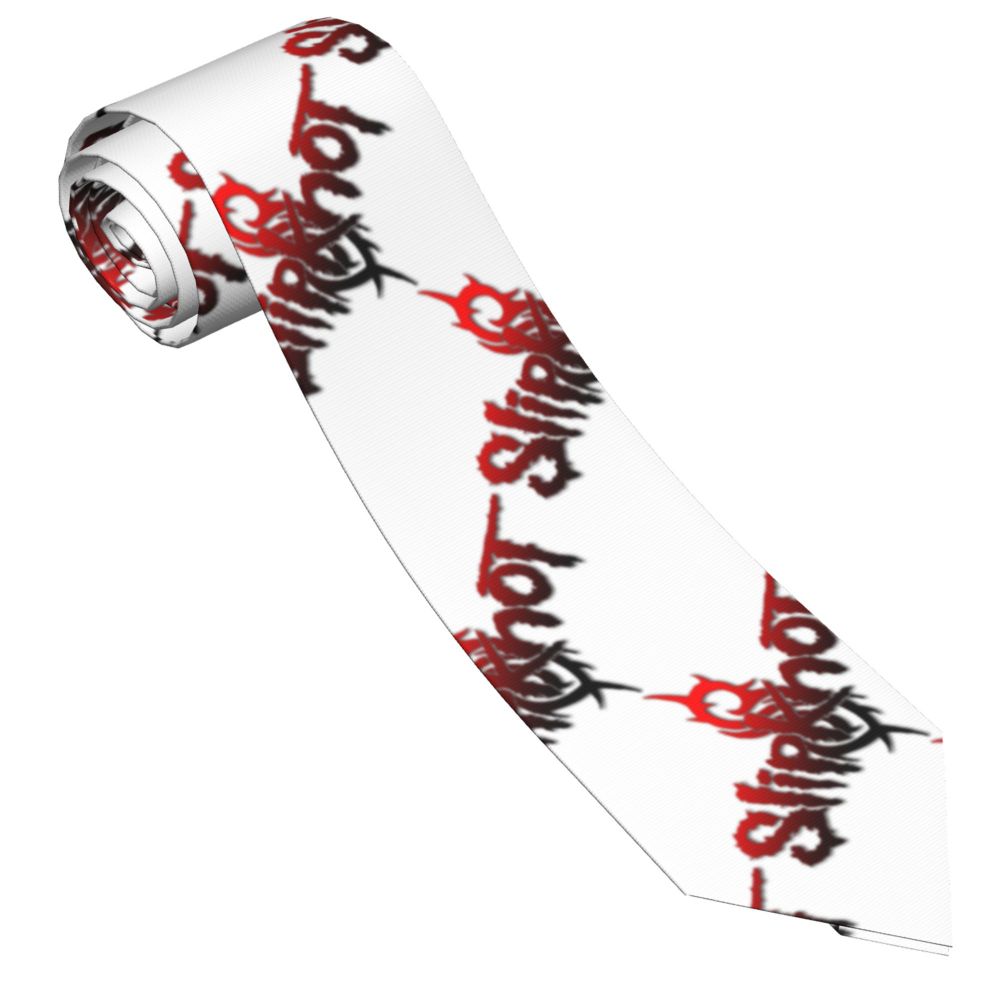 Slipknots Neckties Men's Customized Silk Heavy Metal Rock Music Gift Neck Tie for Office