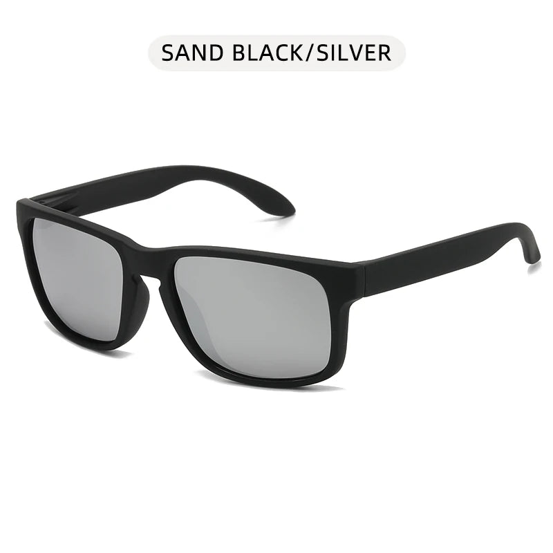 Classic Fashion Square Polarized Sunglasses Men Vintage Plastic Male Sun Glasses Women Stylish Black Outdoor Sports Shades UV400