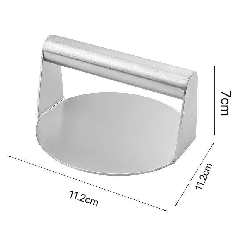 Meat Press Mold Stainless Steel Smash Burger Press With Handle Circular Hamburger Pressing Tool Kitchen Accessories Household