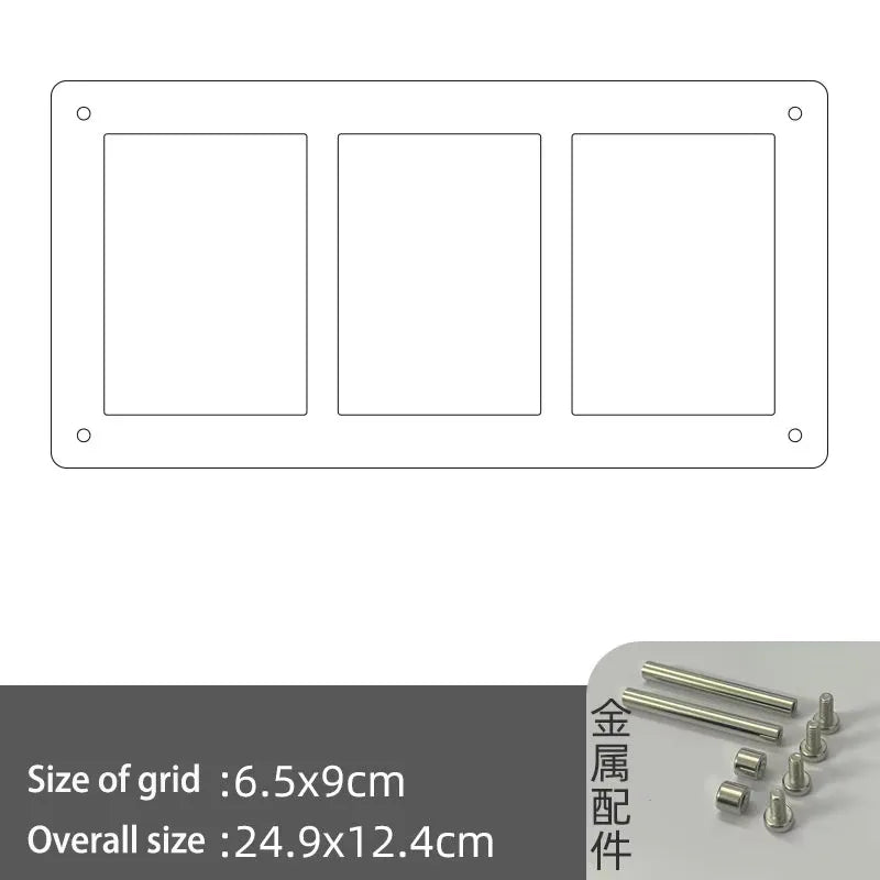 Acrylic Polaroid Frames,Clear Desk Floating Picture Frame for Fujifilm Instax Film,Family and Wedding Collage Picture Frames