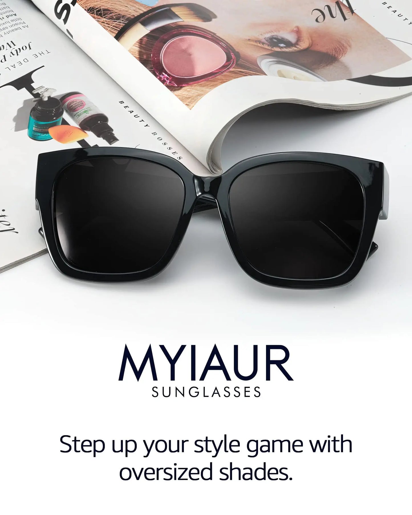 Polarized Fit Over Glasses Sunglasses for Women Men Wear Over Eyeglasses 100% UV Protection- Trendy Sun Glasses UV400 Protection