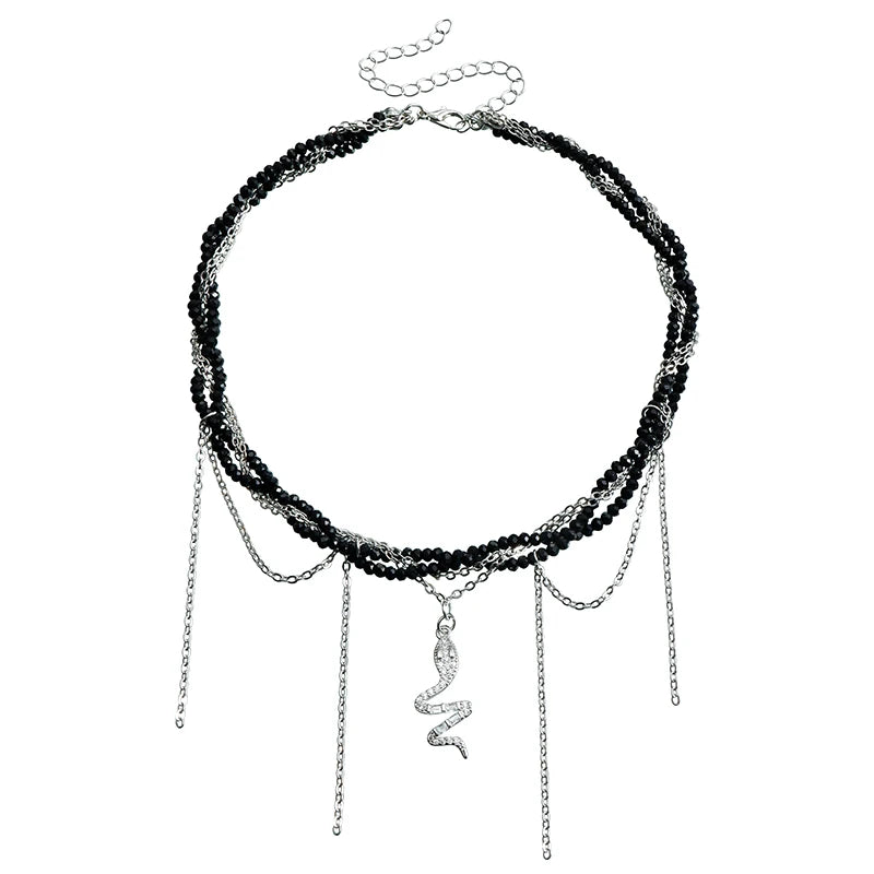 Cross Pendant Necklace For Women Light Luxury Tassels Clavicle Chain Cool Choker Exquisite Fashion Necklace Jewelry Gifts