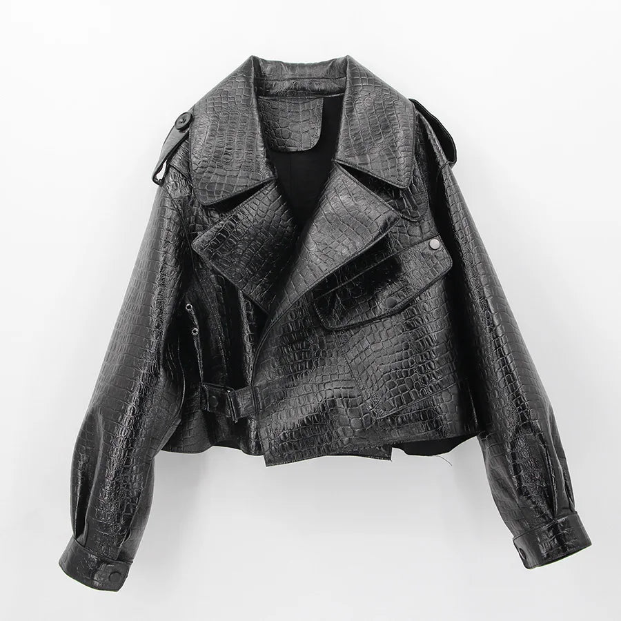 Pink Java QC20003   new arrival real leather jacket  women coat genuine sheep leather coat luxury fashion hot sale dress