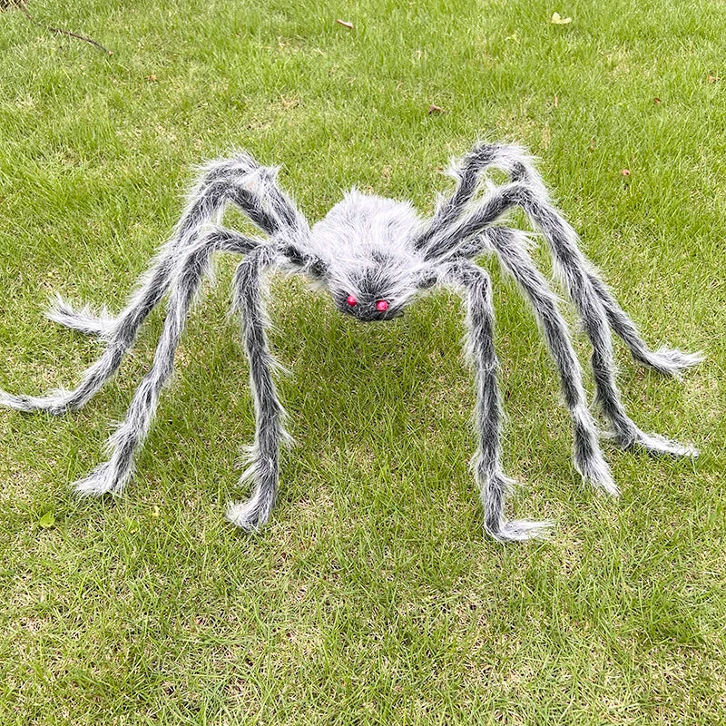Scary Giant Fake Spiders Halloween Outdoor Decoration Hairy Spider Large Props For Outside Yard Porch Garden Decor Haunted House