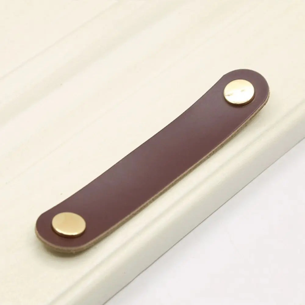 Children's Furniture Hardware Kitchen Wardrobe Cabinet Environmentally Drawer Handle Door Pulls Furniture Knobs Leather Handle