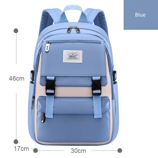 Backpack Children School Bag Back Pack For Boy Girl Kid Child Teenager Class Schoolbag Primary High Bookbag Female Women Teens