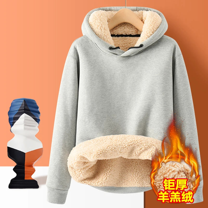 2024 winter new arrival thicken Hoodies men youth hoodie autumn Men's Clothes Long sleeve Sweatshirts full size M-4XL,5XL WY02