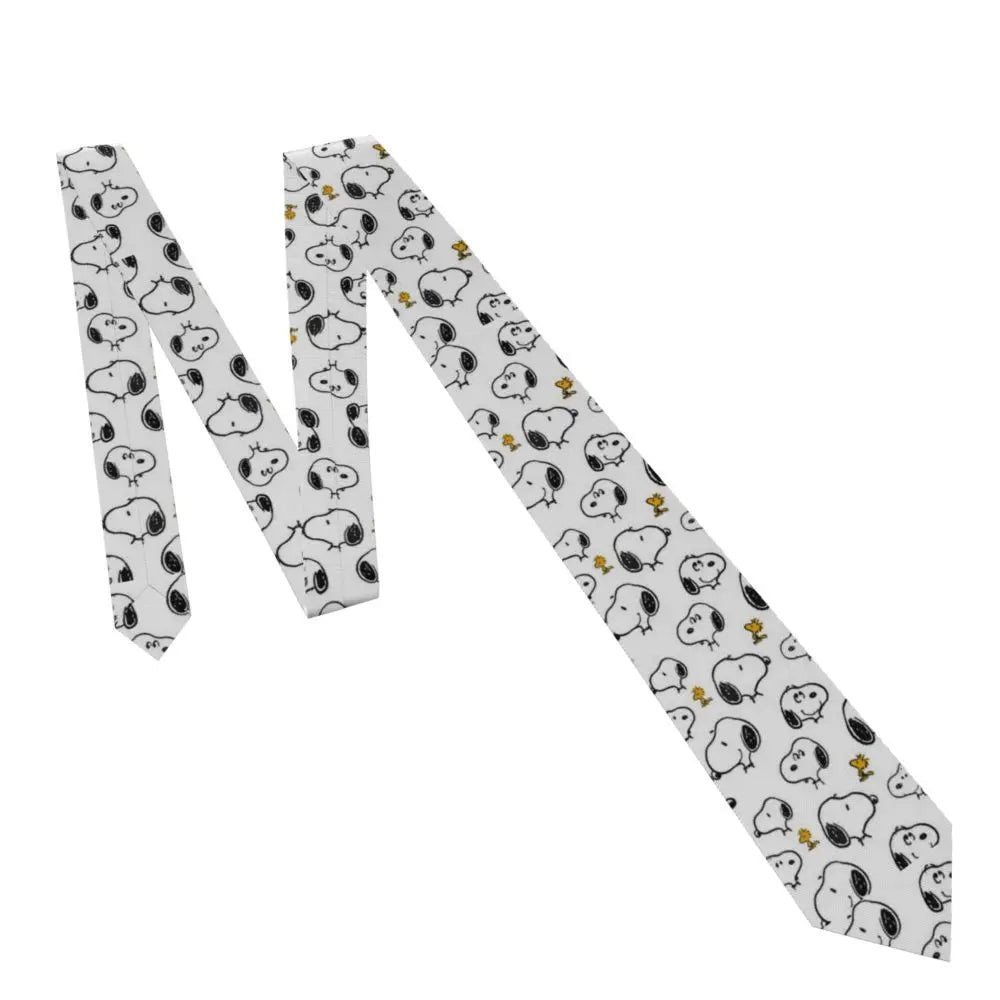 Personalized Fashion S-Snoopys Neckties Men Silk Cartoon Office Neck Tie