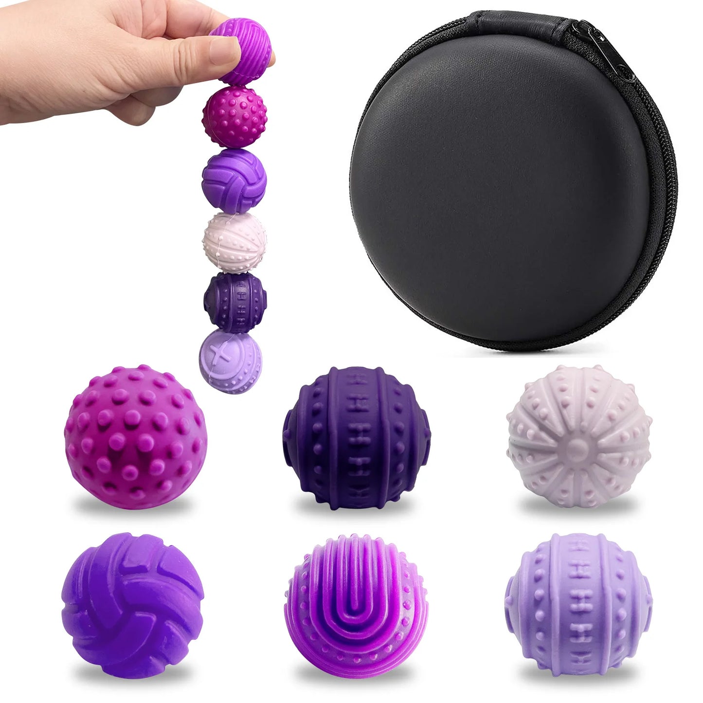 Silicone Magnetic Sensory Balls Fidget Toy Worry Balls Autism Calming Fidgeting Toy Kid Adults Anxiety Relief Stress Sensory Toy