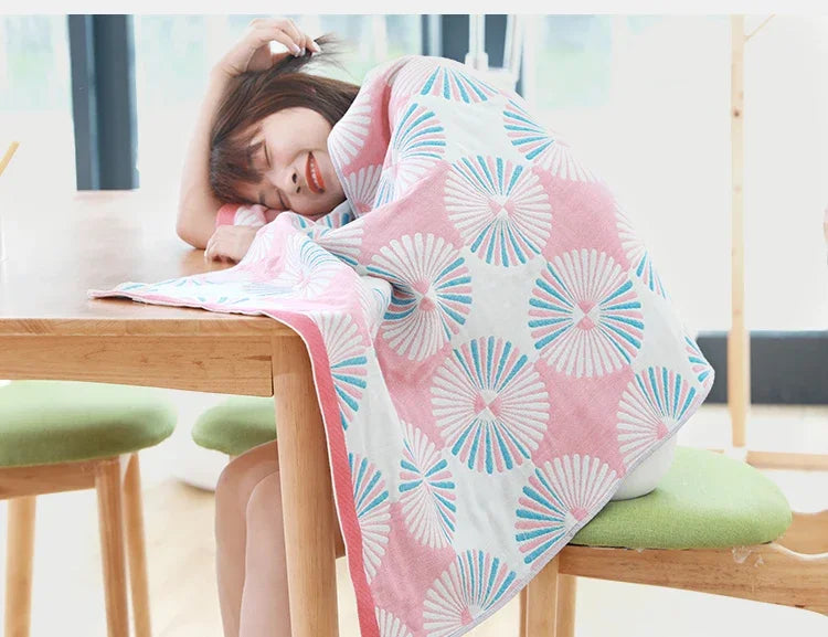 Pure Cotton Bath Towel Gauze Beach Towels For Home Bathroom Shower Robe Towel Adult Large Wrap Soft Towel 70*140cm