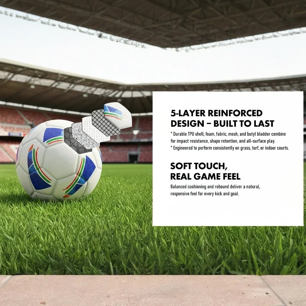 Standard Football Professional Outdoors Sports Match Balls Training Seamless Football For Training Competition Size 5 Size 4