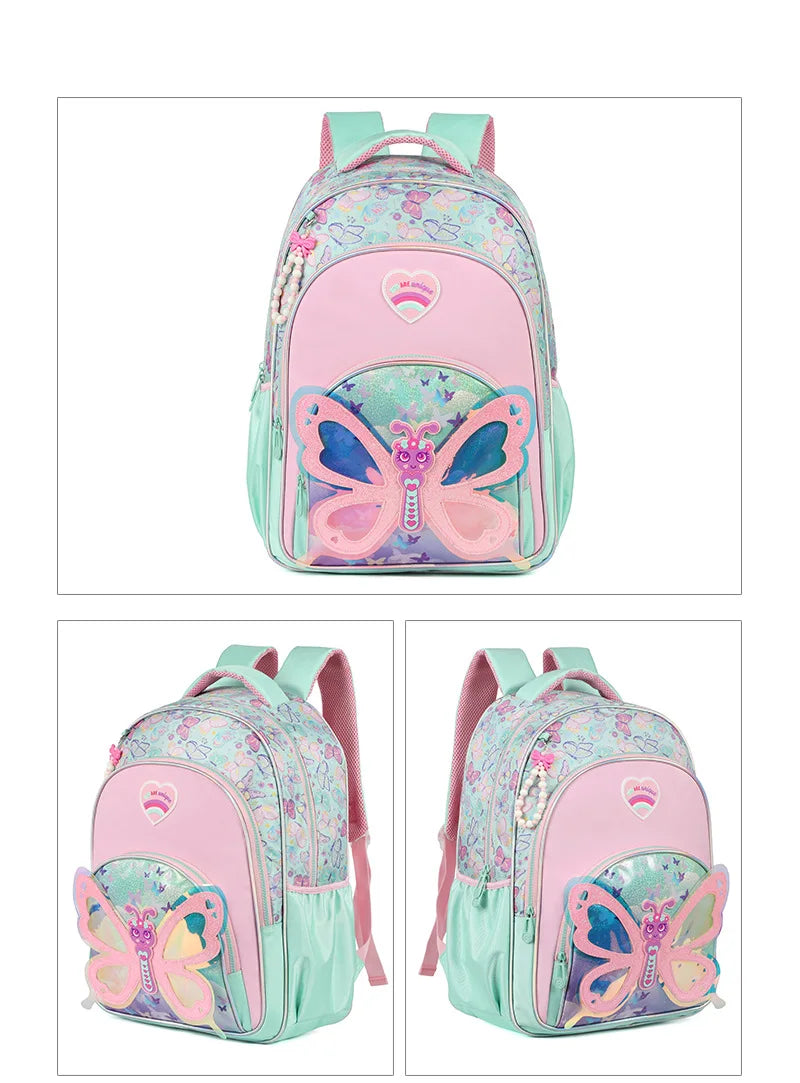 Kids School Backpacks for Girls School Bag Set with Lunch Bag Pencil case Elementary Students Backpack Cute Book Bag