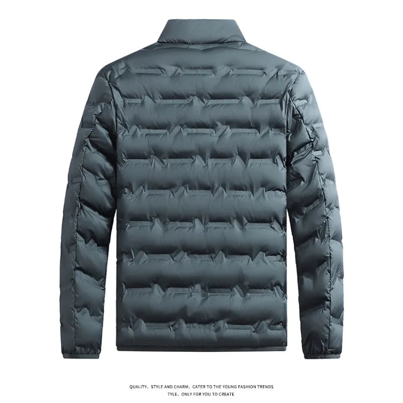 CHUJIEMen's autumn and winter graphene material warm and casual lightweight cotton jacket men's coat
