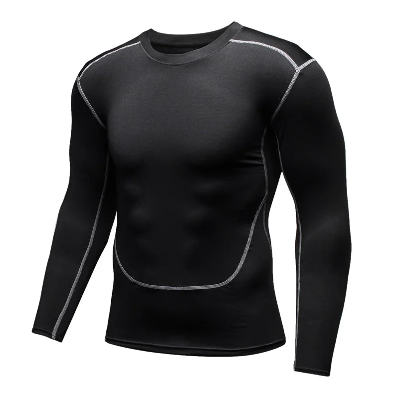 Thermal Underwear For Men T-shirts Camiseta Termica Sport Thermo Shirt Quick Dry Compressed Underwear Clothes Men Bielizna