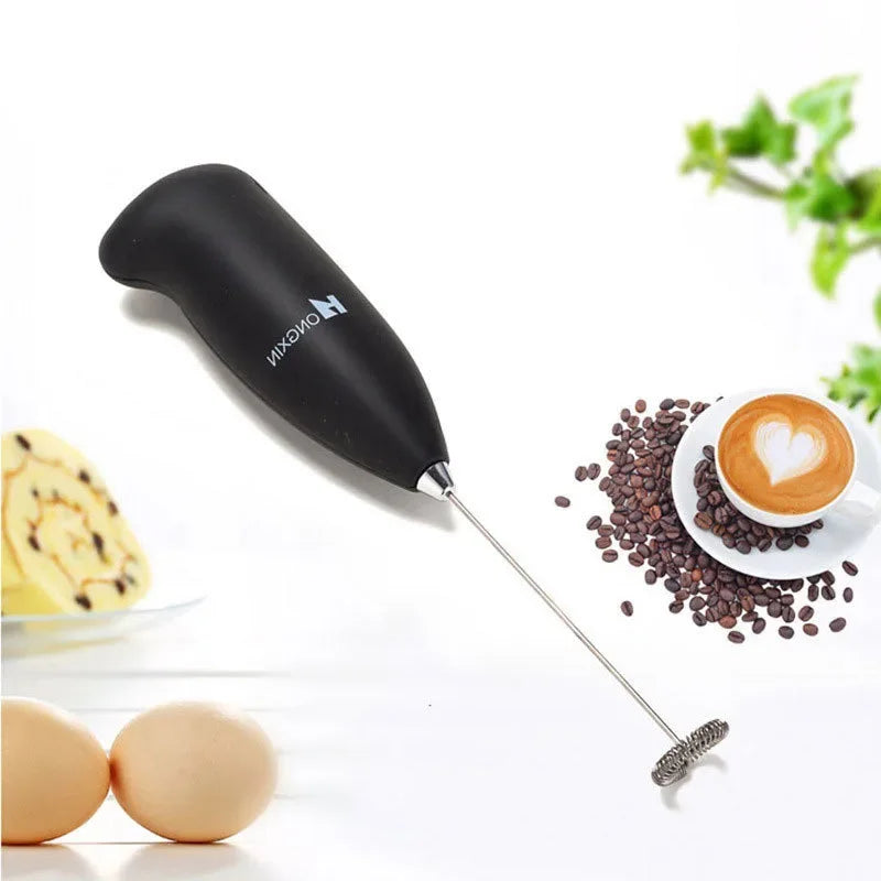 Handheld Electric Milk Frother Portable Blender Mini Coffee Maker Egg Beater Chocolate Cappuccino Whisk Cooking Tool