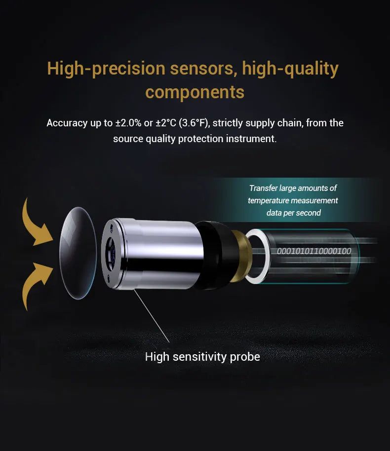 Industrial Laser LCD Digital IR Infrared Thermometer Temperature Meter Point -50-500 Degree Non-Contact Thermometer Pyrometer