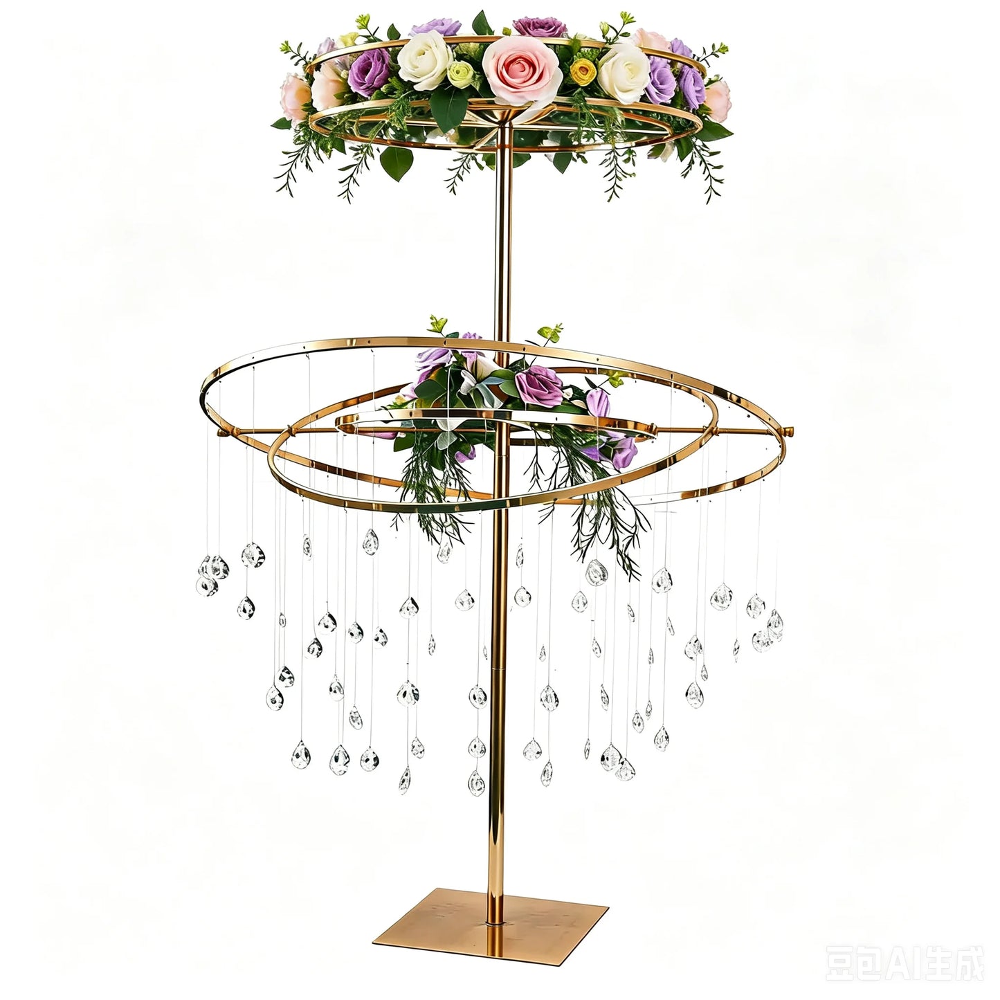 2pcs wedding props, round flower arrangement, main table decoration, wedding aisle marker, main table setup