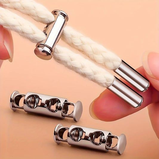 10pcs Spring Buckle No-Tie Shoelace Locks – No-Install Button-Type Drawstring Buckles for Shoelaces, Hoodies, Jackets