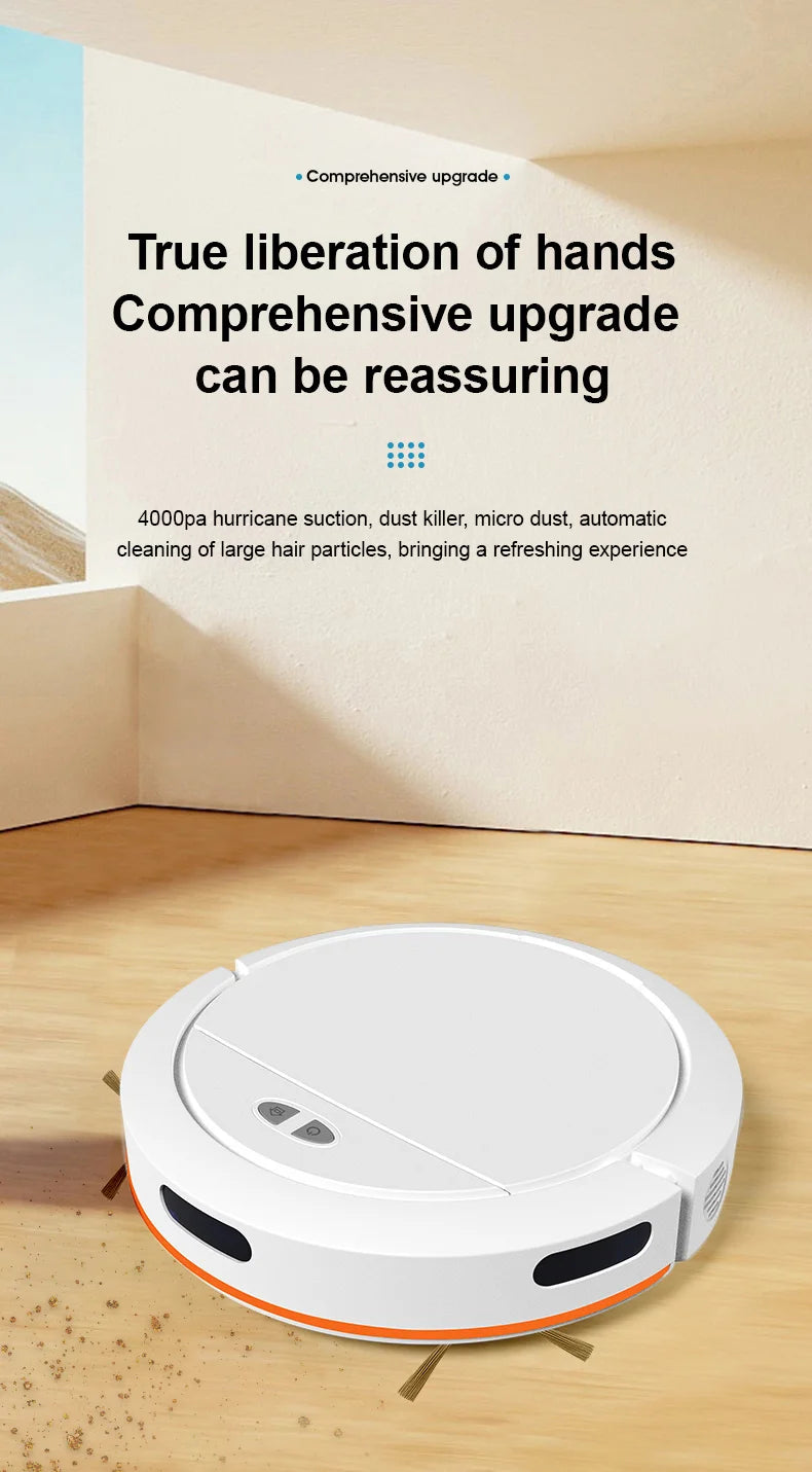 Robot Vacuum Cleaner, Fully Automatic Sweeping, Suction and Mopping Machine, Intelligent Three in One Lazy Vacuum Cleaner