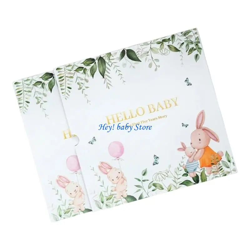 Q1FE Memory Book for Baby Boy Girl Baby Milestones Book to Record Every Event Journal Scrapbook Photo Album