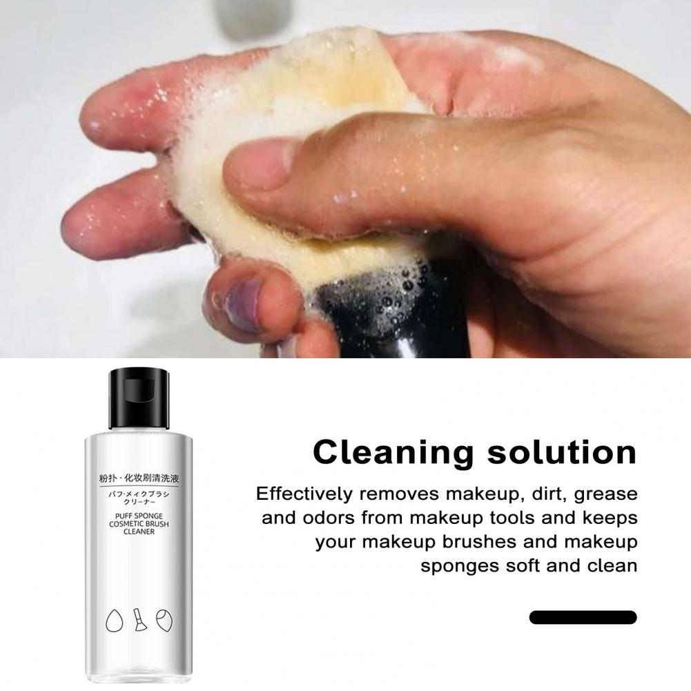 Makeup Tool Cleaner Makeup Brush Solution Efficient Makeup Brush Cleaner Puff Cleaner Beauty Eggs Cleanser Washing Fluid 50/80ML