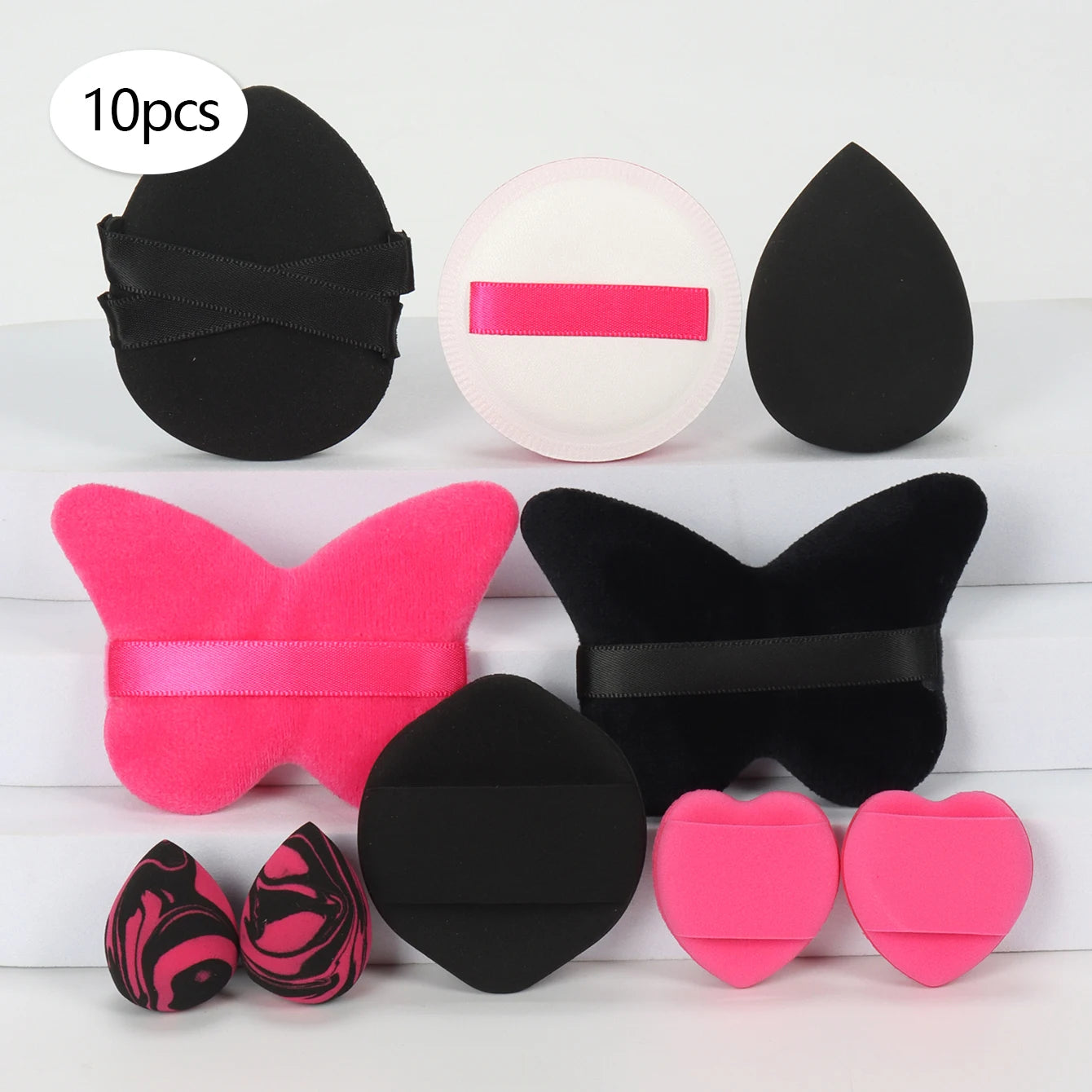 10/20/30/40/50-Piece Set of Multifunctional Makeup Tools, Expands When Exposed to Water, Suitable for All Skin Types