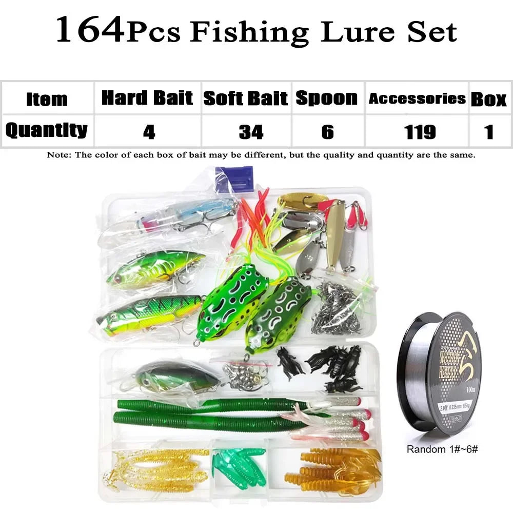 Fishing Rod Full Kits 1.6M Telescopic Sea and Spinning Reel Baits Lure Tackle Travel Fishing Gear Accessories Bag 6 Optional Set