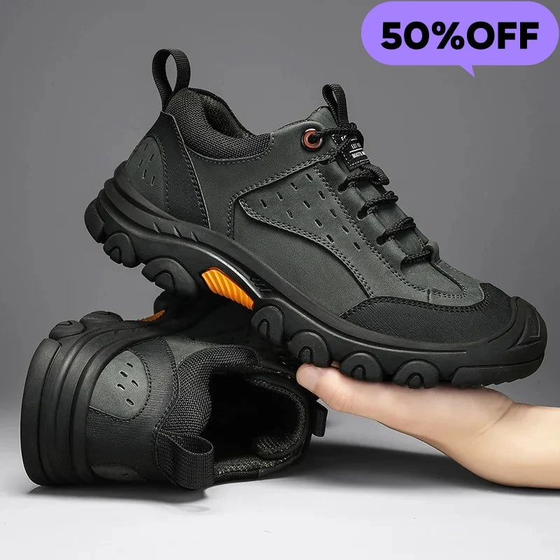 Genuine Leather Men's Casual Shoes Outdoor Sneakers Non-Slip Sports Hiking Footwear Leisure Walk Male Treking Footwear Trainers