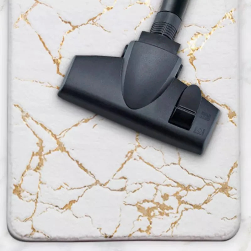 Marble Bathroom Rugs Nonslip Black Gold Bathroom Mats Soft Rabbit Fur Bath Mats for Bathroom Floor Mats Carpet коврик для ванной