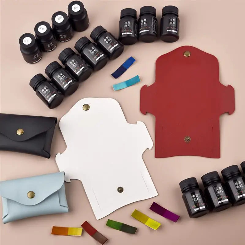 30ml Leather Dye Complete Set Of Diy Handmade Leather Cow Leather Dye Vegetable Tanned Leather Dye Alcohol Dye Water