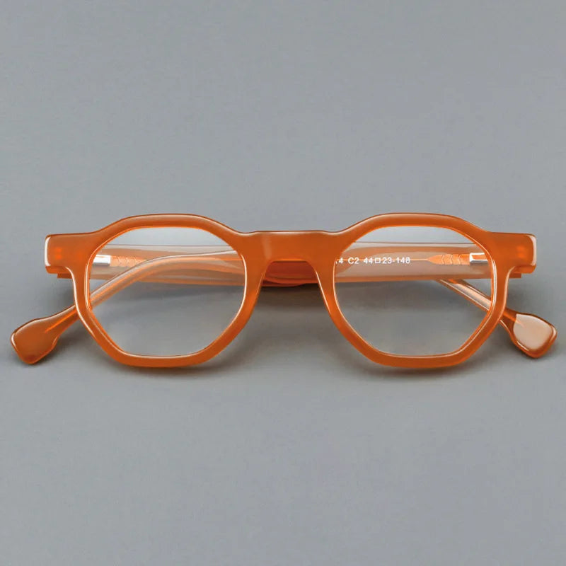 2024 New Plate Glasses Frames Retro Polygonal Men And Women Glasses Frames Round Frame Optical Prescription Glasses Frames 2114