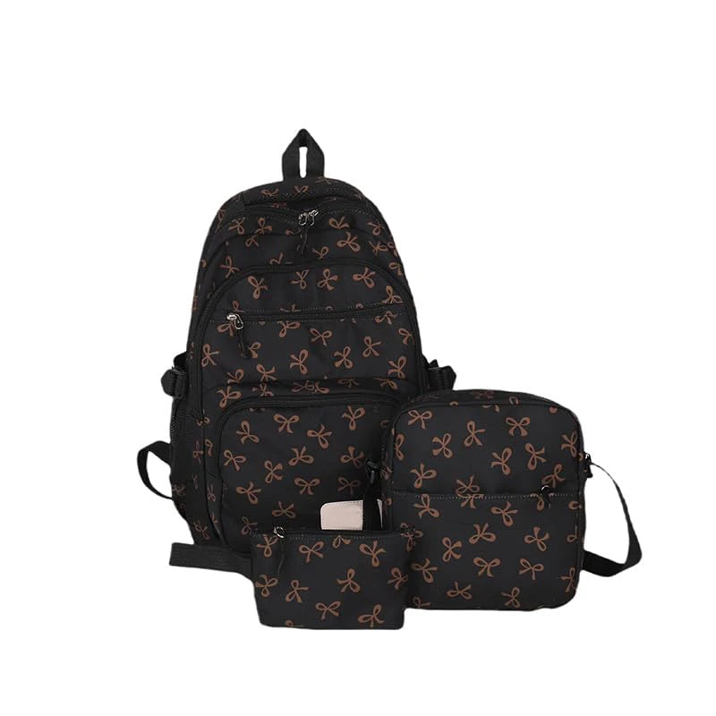 Backpack for Girl Cute Backpack Bow Full Travel Bags Lightweight Backpack Class Bags for Girl High School Students School Bag