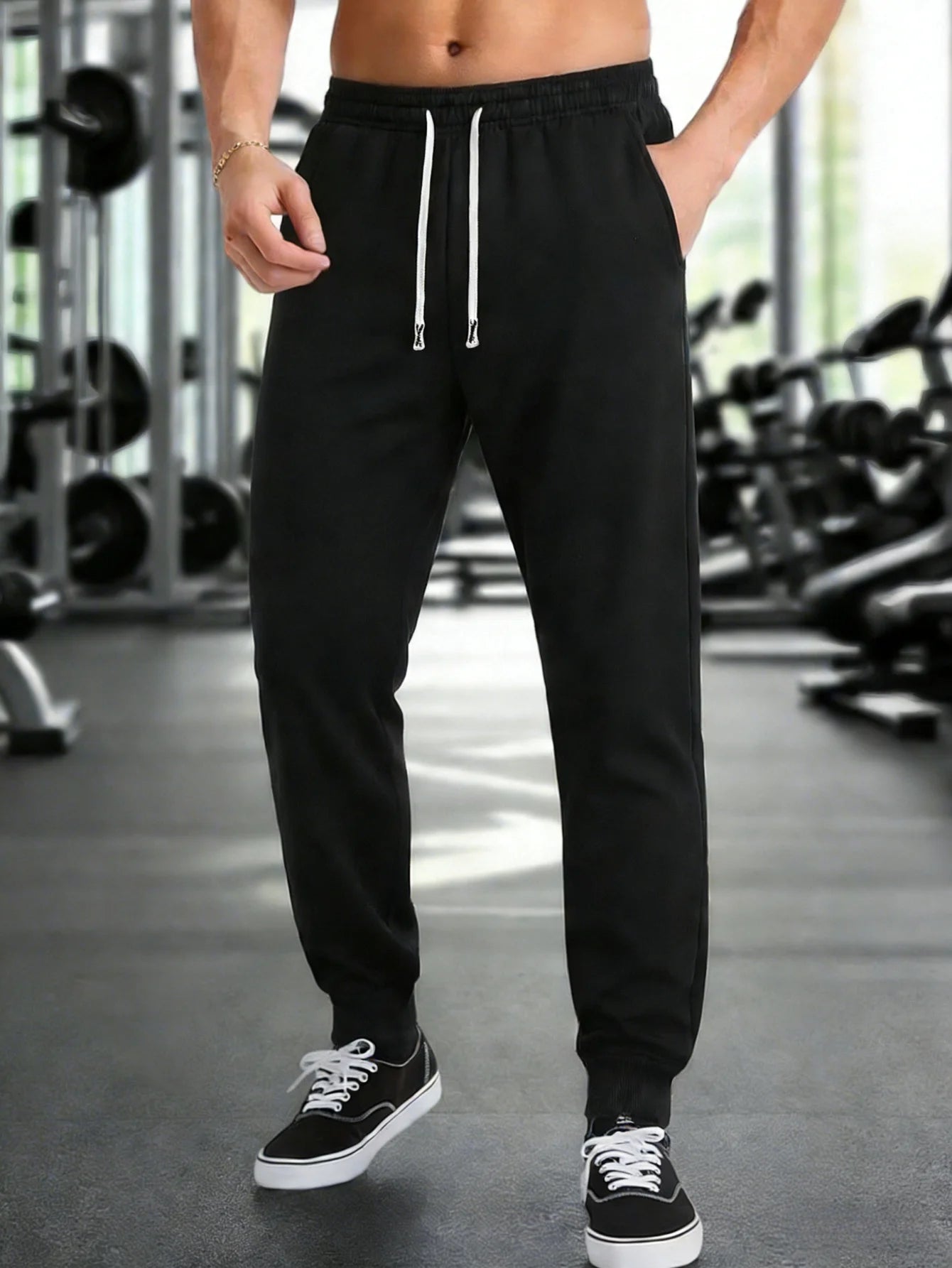 Sweatpants Clothing Casual Pants Spring And Autumn 2026 Men Trousers Men's Elastic Waist Sports Cargo Suits Black Man Trousers