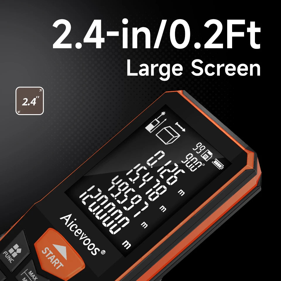 Aicevoos Digital Laser Rangefinder 50M 70M 100M 120M Laser Distance Meter Trena Laser Tape Measure Roulette Range Finder