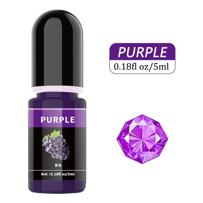 Epoxy Resin Pigment 5ml Liquid Epoxy UV Resin Dye Transparent Colorant For UV Resin AB Glue Coloring DIY Resin Art Jewelry Makin
