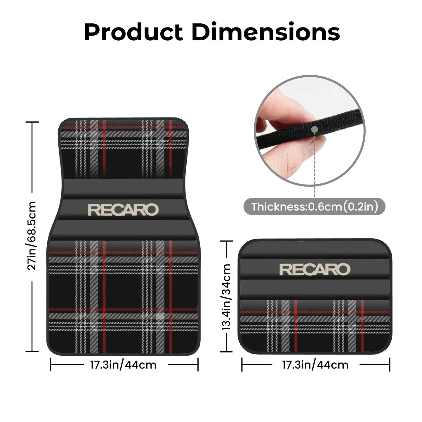 Crystal Velvet Car Floor Mats 4 Pcs Non-Slip Carpets Rugs Recaros  Universal Car Front Rear Carpets Foot Mats