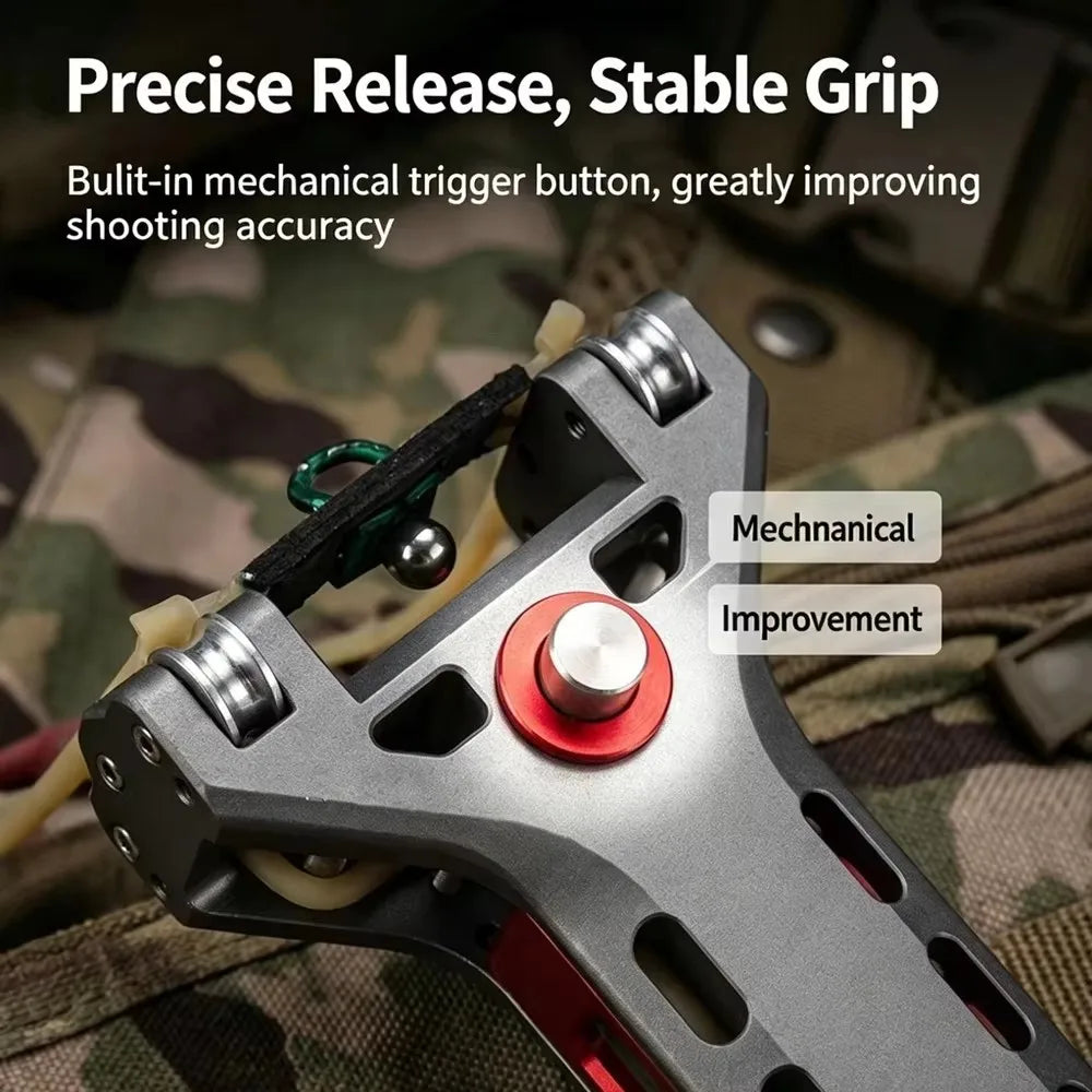 Tactical Slingshots for Adults, Auto Loading Slingshot with Magazine | Aluminum Alloy Material, Precision Rapid Fire, Hunting