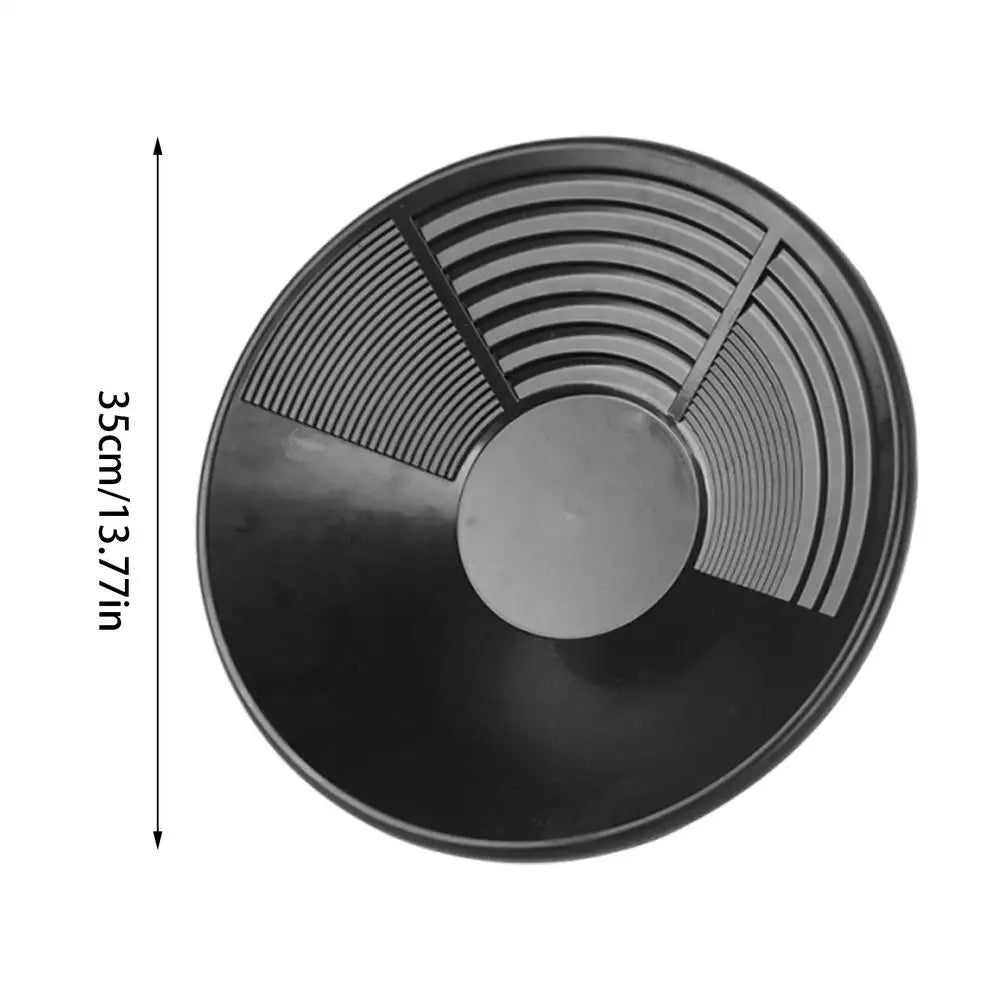 Gold Pan with Riffle Design Durable Prospecting Tool for Gold Mining Metal Detect Efficient Outdoor Wash Gold Panning Equipment