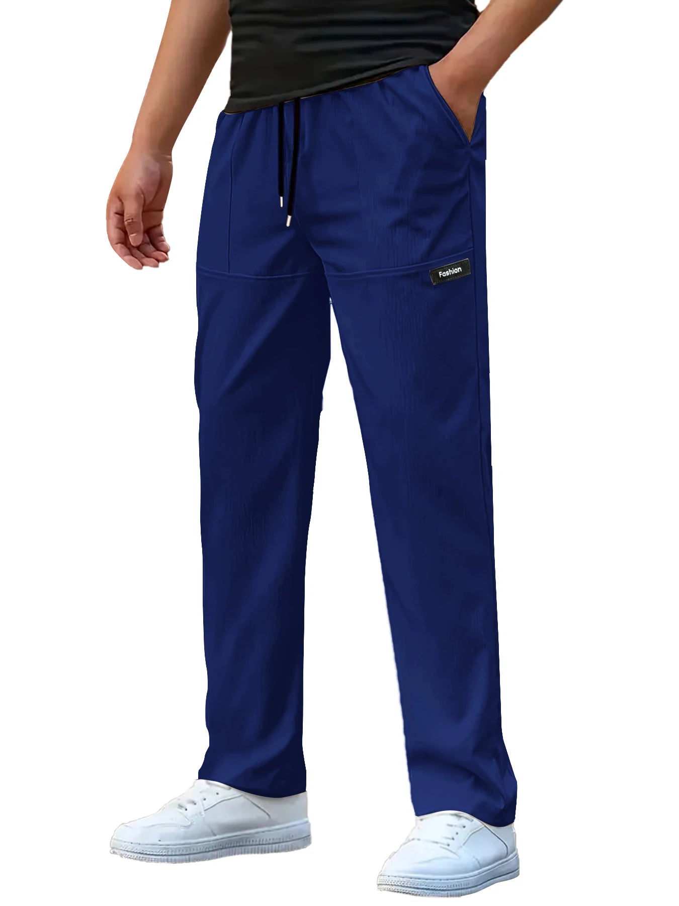 Men's Casual Pants Sweatpant Breathable Sports Trouser Elastic Waist Straight Wide Joggers Running  Workout Long Pants Men