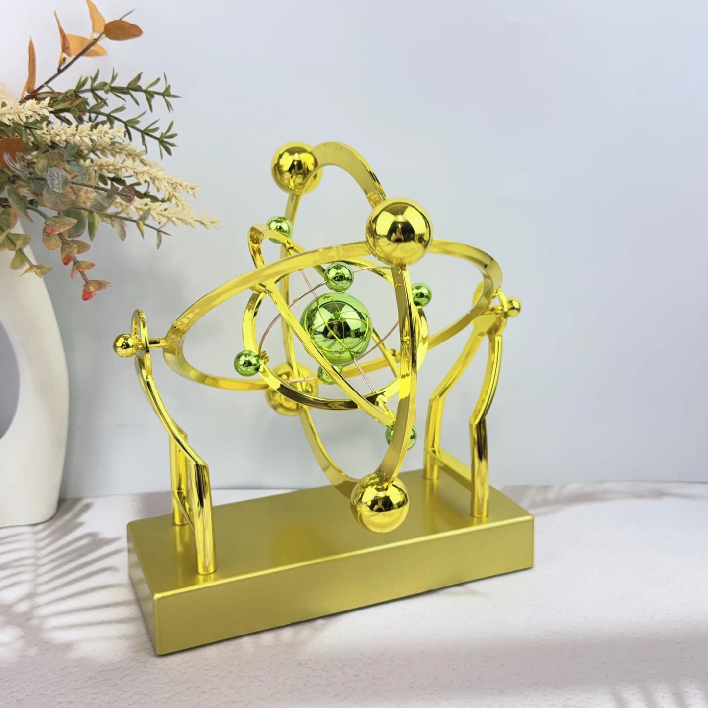 Perpetual Motion Machine Toy Decoration Living Room Physical Cosmic Rotating Ball Desktop Science Educational Toys For Kids Gift