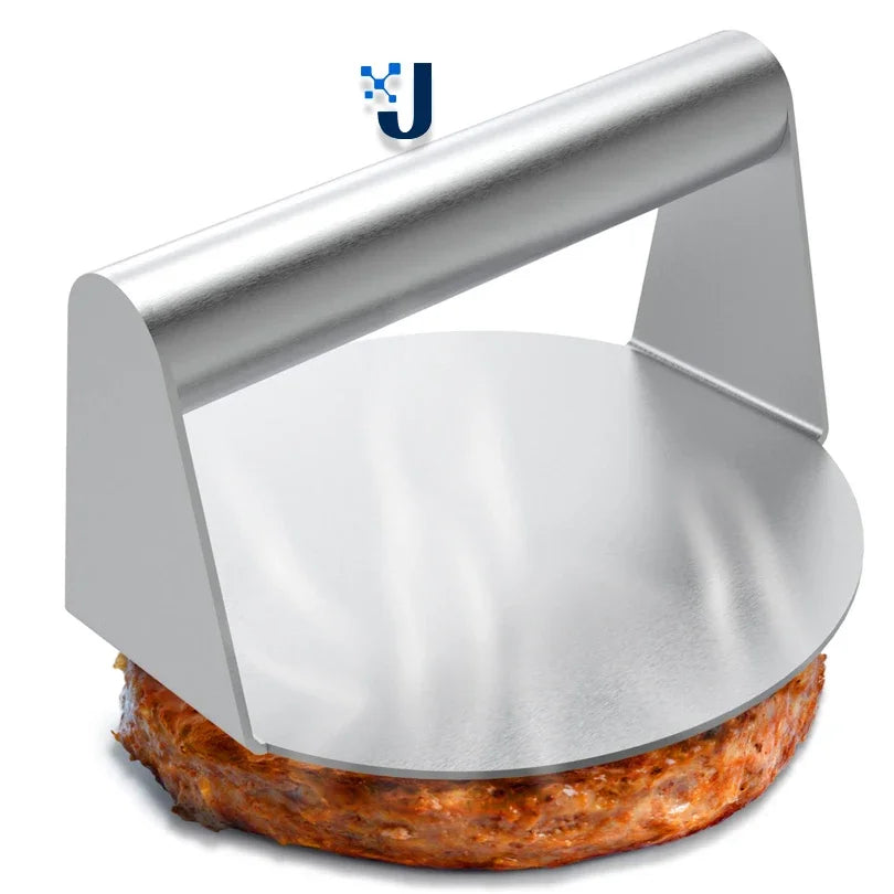 Household Stainless Steel 304 Burger Press, Square and Round Meat Presser, Manual Meat Pressing Tool, Burger Patty Press Plate