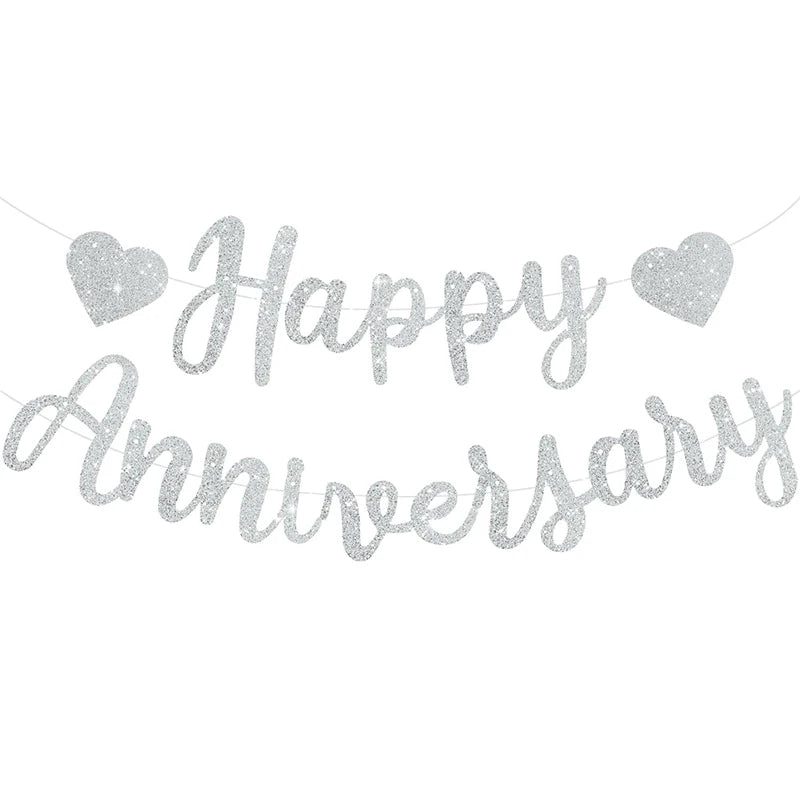 Happy Anniversary Banners Anniversary Party Decorations We Still Do Happy Wedding Day Party Decoration