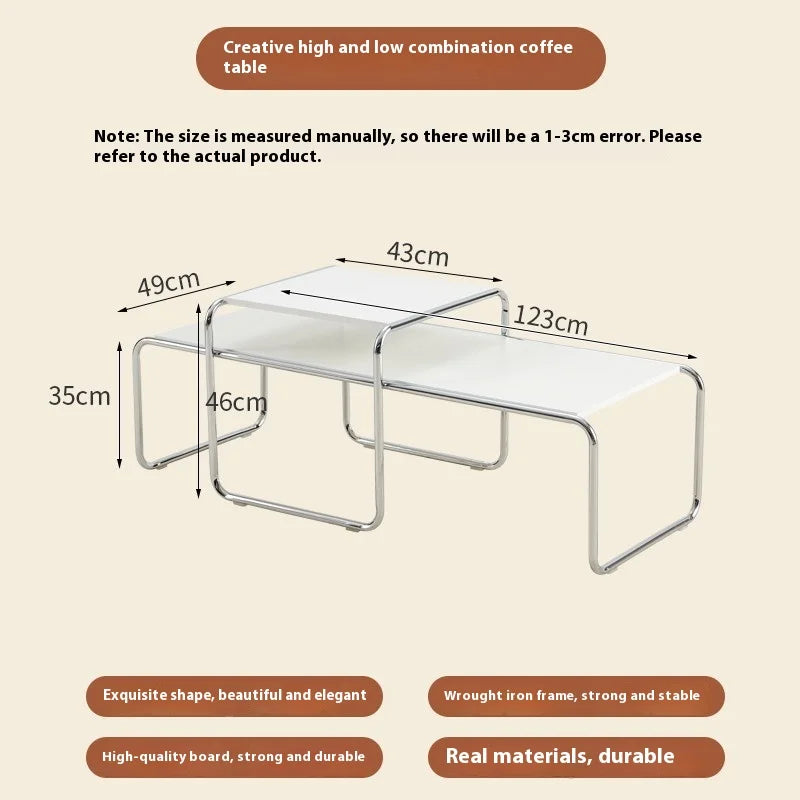 Living Room Sedentary Coffee Table Modern Design Metal Unique Coffee Table Advanced Sense Nordic Mesa Centro Home Furniture